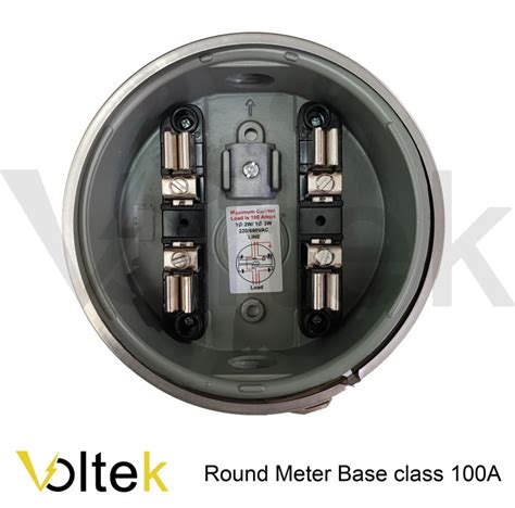 Electric Meter base round type size 1/2", 3/4", 1" 100a 4JAWS for class ...