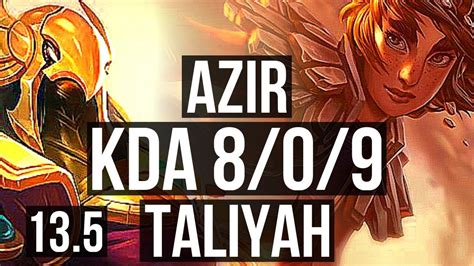 Azir Vs Taliyah Mid Games Legendary Kr Grandmaster