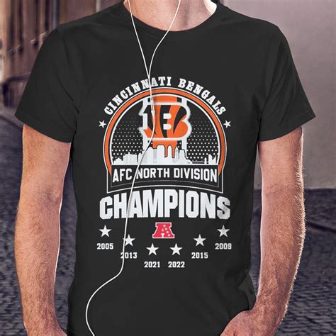 Cincinnati Bengals Afc North Division Champions Skyline Shirt