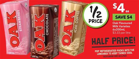 Oak Flavoured Milk Varieties X Ml Offer At Ritchies