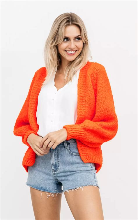 Strick Cardigan Mit Ballon Rmel Guts Gusto