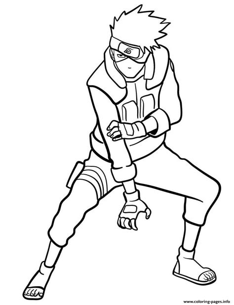 Kakashi Hatake Coloring Page Printable