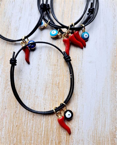 Italian Cornicello Bracelet for Men, Evil Eye Jewelry for Women ...