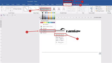 Cara Membuat Garis Putus Putus Di Word Bisa Pakai Metode