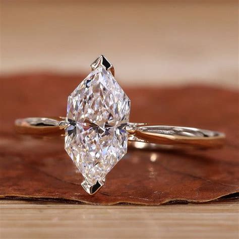 Dutch Marquise Cut Muse Setting Diamond Engagement Ring In