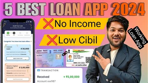 Top 5 Loan App For Everyone No Salary Slip Low Cibil Loan App 2024