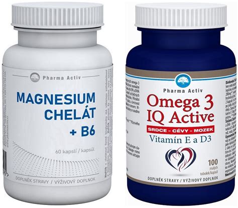 Magnesium Chelát B6 cps 60 Omega 3 IQ tob 100 II jakost BENU cz