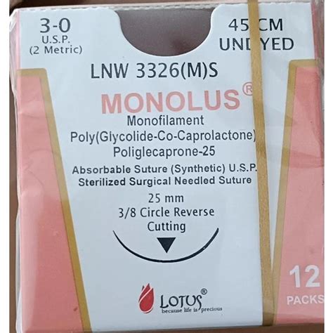 Straight Lotus LNW 3326MS Sterilized Surgical Needled Suture At Rs 2000