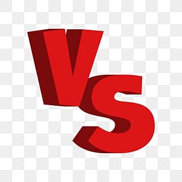 Versus Clipart Vector Versus Yellow And Red Letters On Transparent