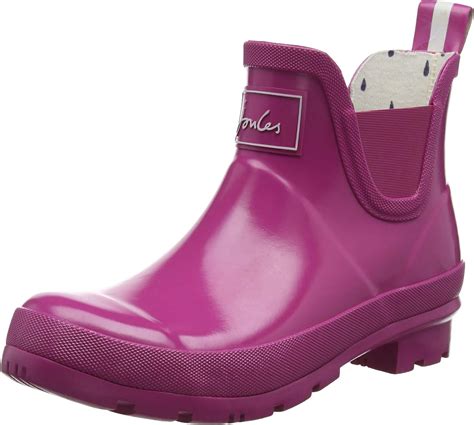 Joules Womens Wellibob Gloss Wellington Boots Pink Pink 3 Uk 36