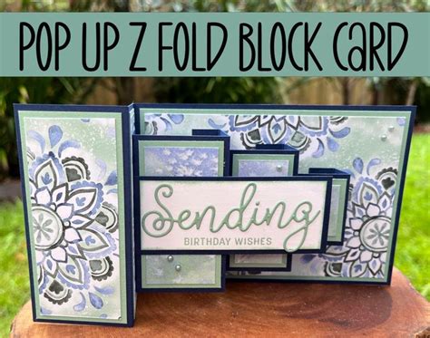 Pop Up Z Fold Block Card Fancy Fold Card Tutorials Fancy Fold Cards