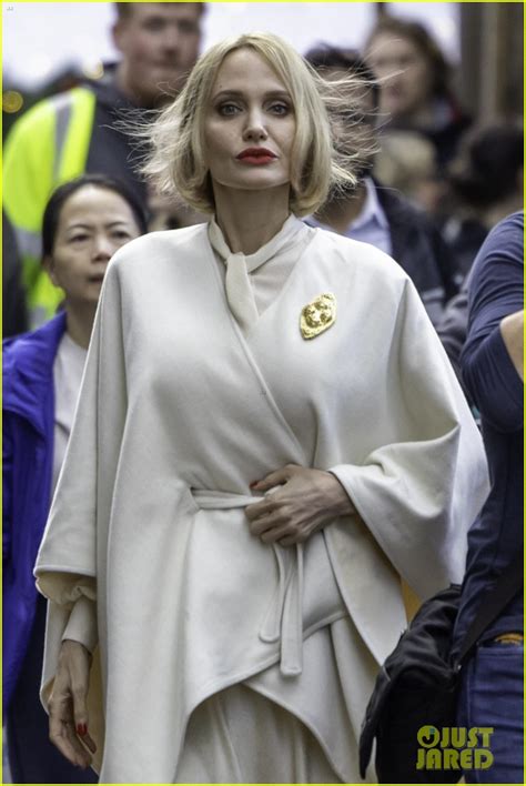 Angelina Jolie Debuts Dramatic Blonde Look While Filming Anxious