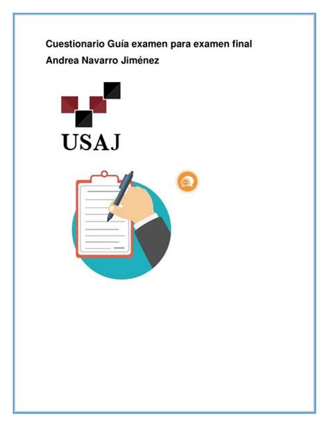 Cuestionario Gu A Examen Para Examen Final Andrea Navarro Udocz