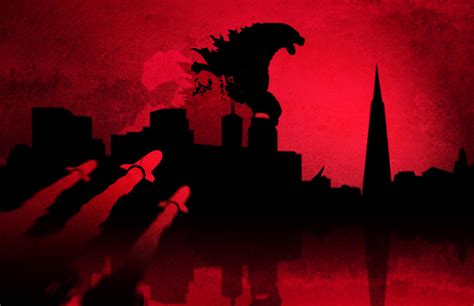 Godzilla Silhouette Movie Poster Design By Zerofoxfaceless On Deviantart