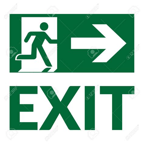 Emergency Exit Signs Clipart Free Download On Clipartmag