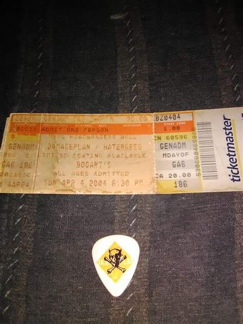 Dimebag Darrell-Damageplan guitar pick used on stage | #1899115639