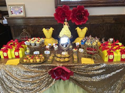 Beauty And The Beast Dessert Table Wedding Dessert Table Beauty And