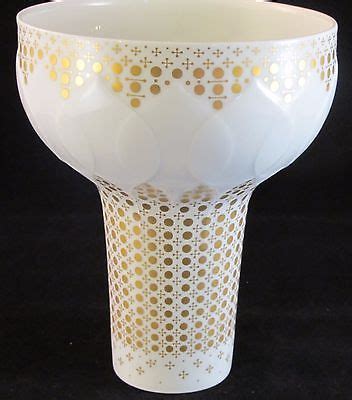 Rosenthal Studio Linie Germany Lotus White Vase Gold Art By Bjorn