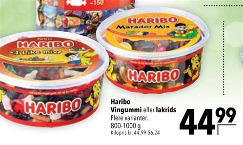 Haribo Vingummi Eller Lakrids Tilbud Hos Citti