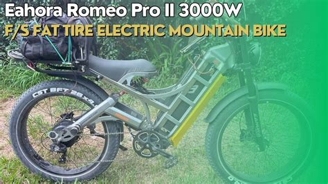 Eahora Romeo Pro Ii 3000w Full Suspension Fat Tire Electric Mountain