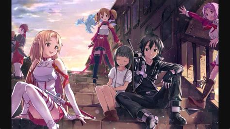 Sword Art Online Opening [english Crossing Field Amalee] Youtube