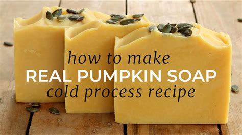 Diy Pumpkin Soap Using Real Pumpkin Cold Process Instructions Youtube