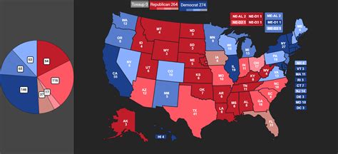 2024 Electoral Map With Each State Voting How It Did On Average