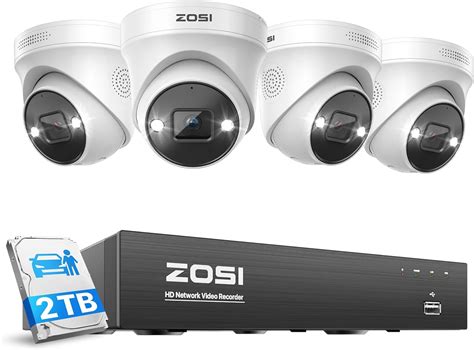 ZOSI 4K NVR 5MP PoE CCTV Security Camera System 8 Port 16CH NVR With