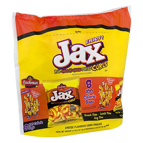 Jax Real Cheddar Cheese Puffed Curls 8 Ea Snacks Chips And Dips Foodtown