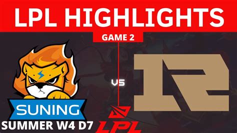 Sn Vs Rng Game Highlights Week Day Lpl Summer Split