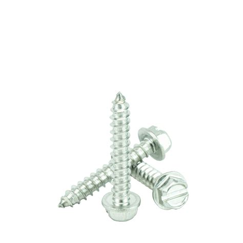 #14 x 1-1/2" Hex Washer Head Sheet Metal Screws Self Tapping, 18.8 Sta – Bridge Fasteners