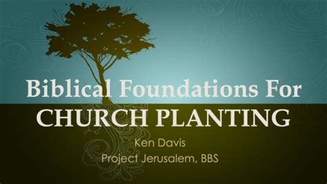 Biblical Foundation Of Church Planting Church Plant Resources