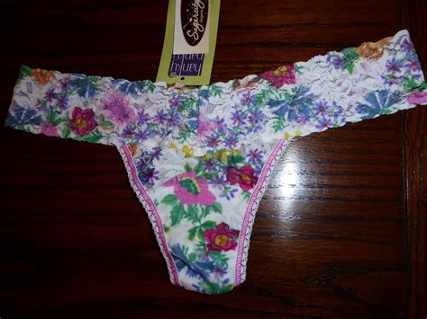 Nwt Hanky Panky Low Rise Stretch Lace Thong Panties 8j1581 Floral Os 1 Sz Ebay