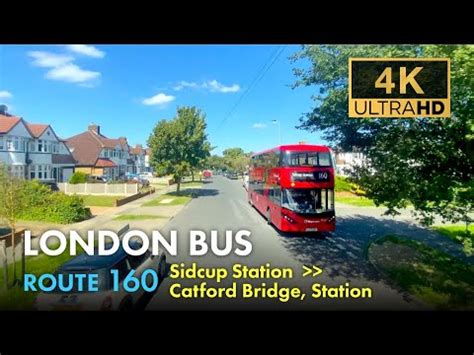 London Bus Ride Route 160 Double Decker 4K Virtual Tour From Sidcup