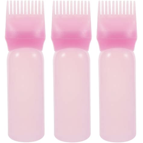 Eease 3pcs Hair Dye Comb Applicator Root Bottle Color Shampoo Home