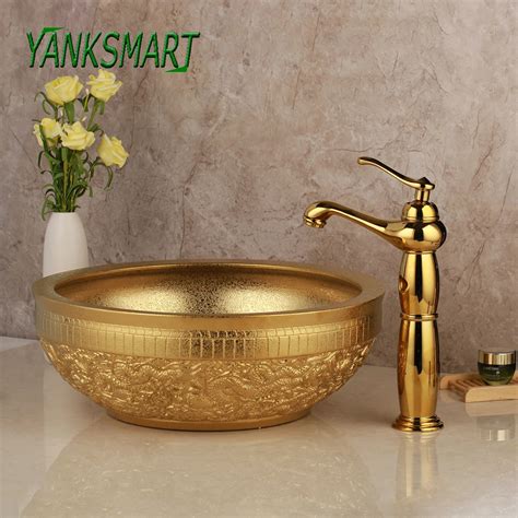 Yanksmart Round And Oval Bathroom Cloakroom Porcelain Wash Basin Sink