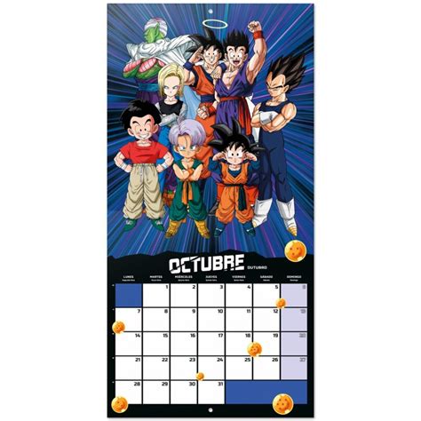 Calendario De Pared 2024 Dragon Ball Erikstore