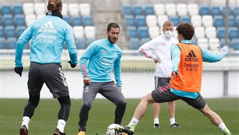 Eden Hazard sits out Real Madrid training ahead of Atalanta match ...