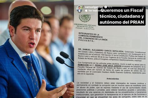 Spr Informa Pide Samuel Garc A La Destituci N De Fiscal De Nuevo Le N