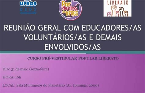 Reunião Geral educadores as do Curso Pré Vestibular Popular