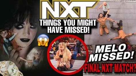 Things You Might Have Missed Wwe Nxt Tatum Paxley Arrives Carmelo