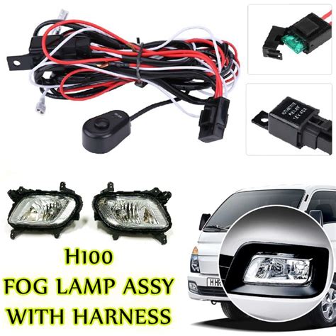 H 100 OEM Fog Light Lamp Assembly 2PCS With Switch And Harness Relay