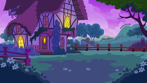 Ponyville background 1 - night by Misty114 on DeviantArt