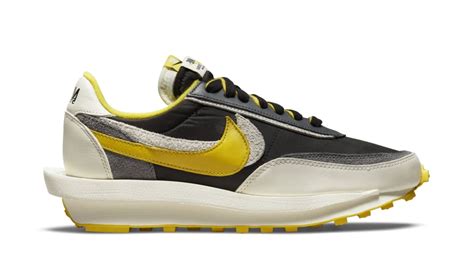 Sacai X Undercover X Nike Ldwaffle Black Bright Citron Nike Release