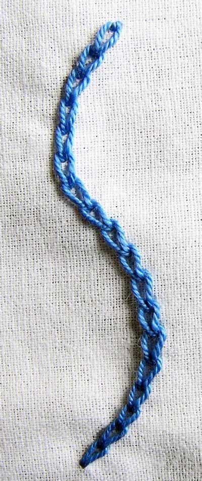 How To Do Reverse Chain Stitch Sarah S Hand Embroidery Tutorials