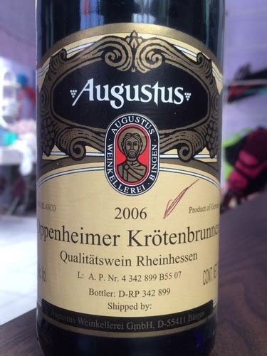 Augustus Weinkellerei Rheinhessen Oppenheimer Kr Tenbrunnen Vivino