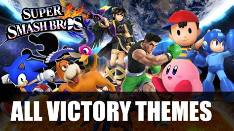 Super Smash Bros For 3ds And Wiiu All Victory Themes Youtube