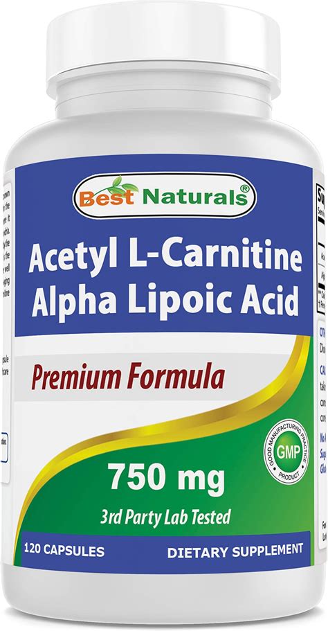 Amazon BESTVITE Acetyl L Carnitine 500mg Alpha Lipoic Acid 200mg