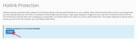 How To Enable Hotlink Protection For Your CPanel HarmonWeb Blog