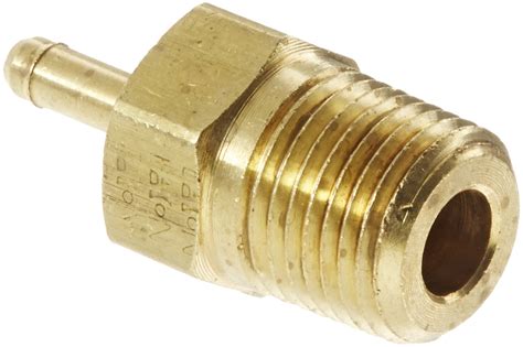 Eaton Weatherhead 1068X2 5X2 Brass CA360 Mini Barb Brass Fitting